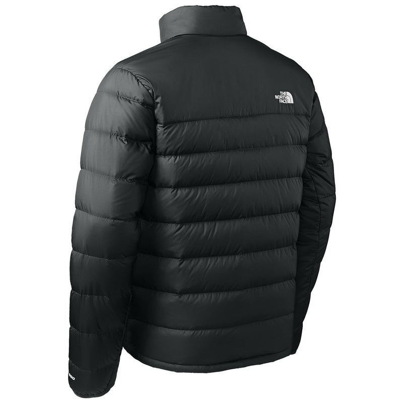 The North Face Black Stand Collar Puffer Jacket with Chest Pocket