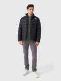 The North Face Black Narrow-Quilt Stand Collar Puffer Jacket