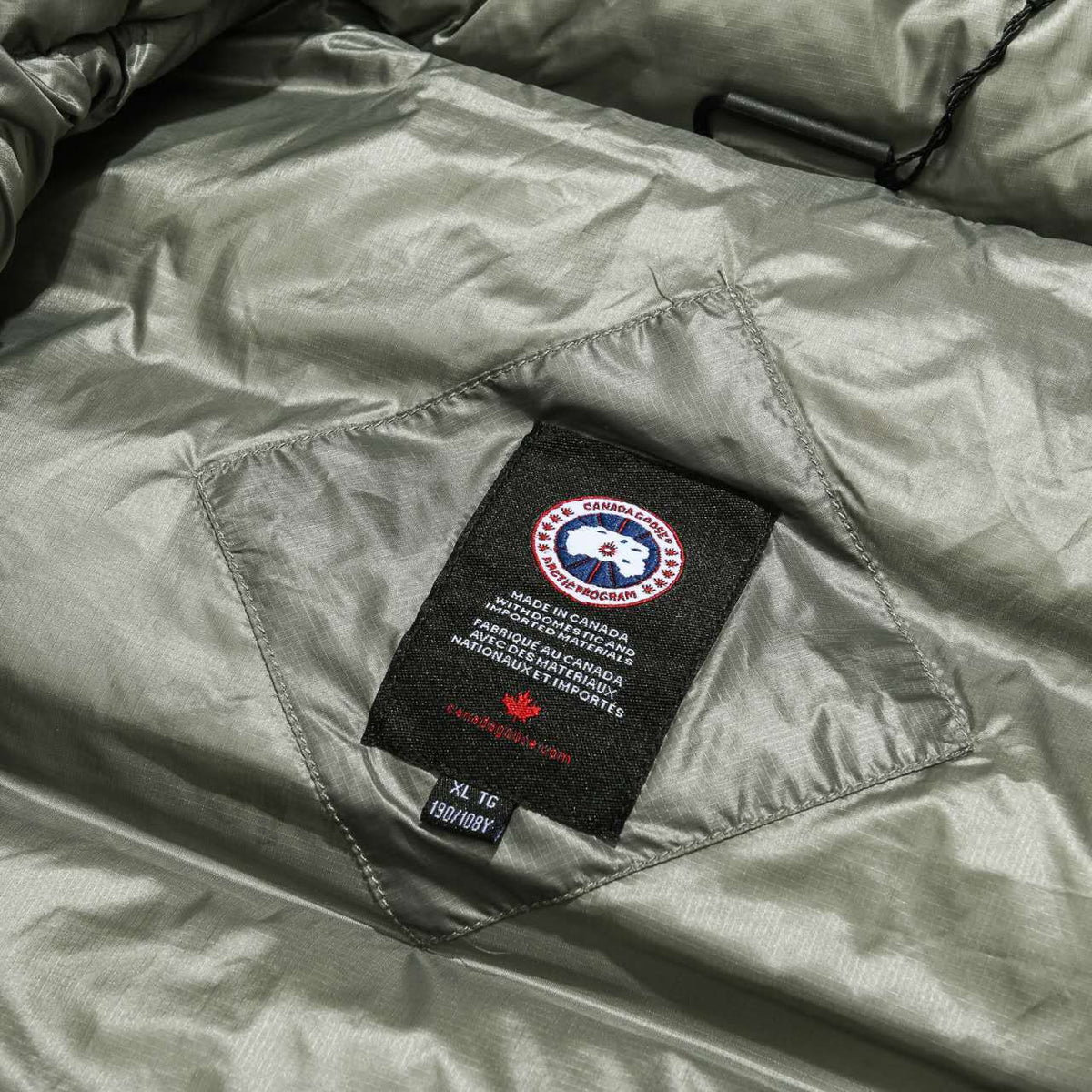 Canada Goose Olive Green Packable Puffer Vest