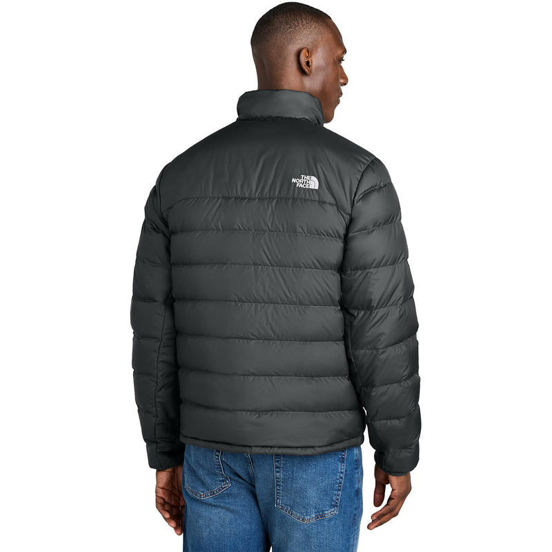The North Face Black Stand Collar Puffer Jacket with Chest Pocket