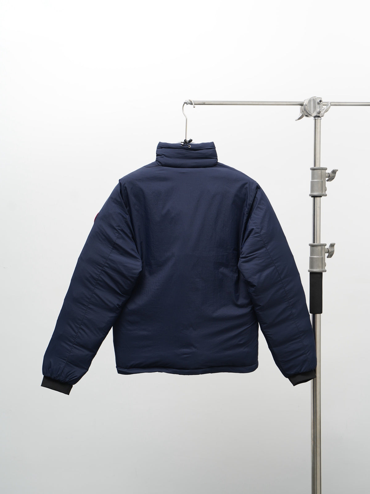 Canada Goose Navy Blue Stand Collar Puffer Jacket with Chest Pocket