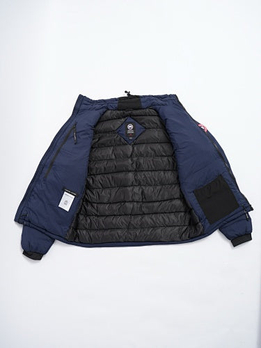 Canada Goose Navy Blue Stand Collar Puffer Jacket with Chest Pocket