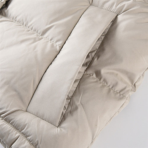 Lululemon Light Taupe Hooded Quilted Puffer Jacket