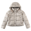 Lululemon Light Taupe Hooded Quilted Puffer Jacket