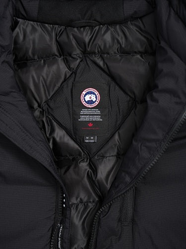 Canada Goose Black Stand Collar Puffer Jacket with Chest Pocket