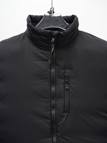 Canada Goose Black Stand Collar Puffer Jacket with Chest Pocket