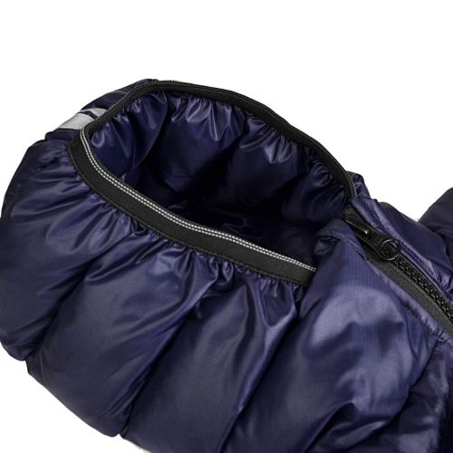 Canada Goose Navy Blue Stripe-Detail Hooded Puffer Jacket