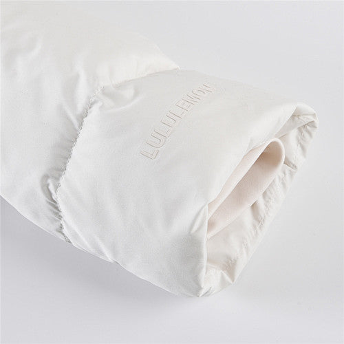 Lululemon Ivory White Hooded Quilted Puffer Jacket