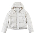 Lululemon Ivory White Hooded Quilted Puffer Jacket
