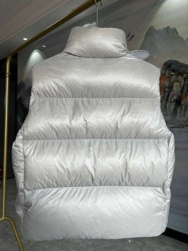 Canada Goose White Glossy Quilted Puffer Vest