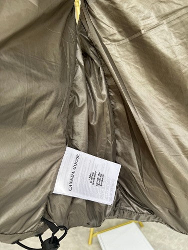 Canada Goose Metallic Taupe Quilted Puffer Vest