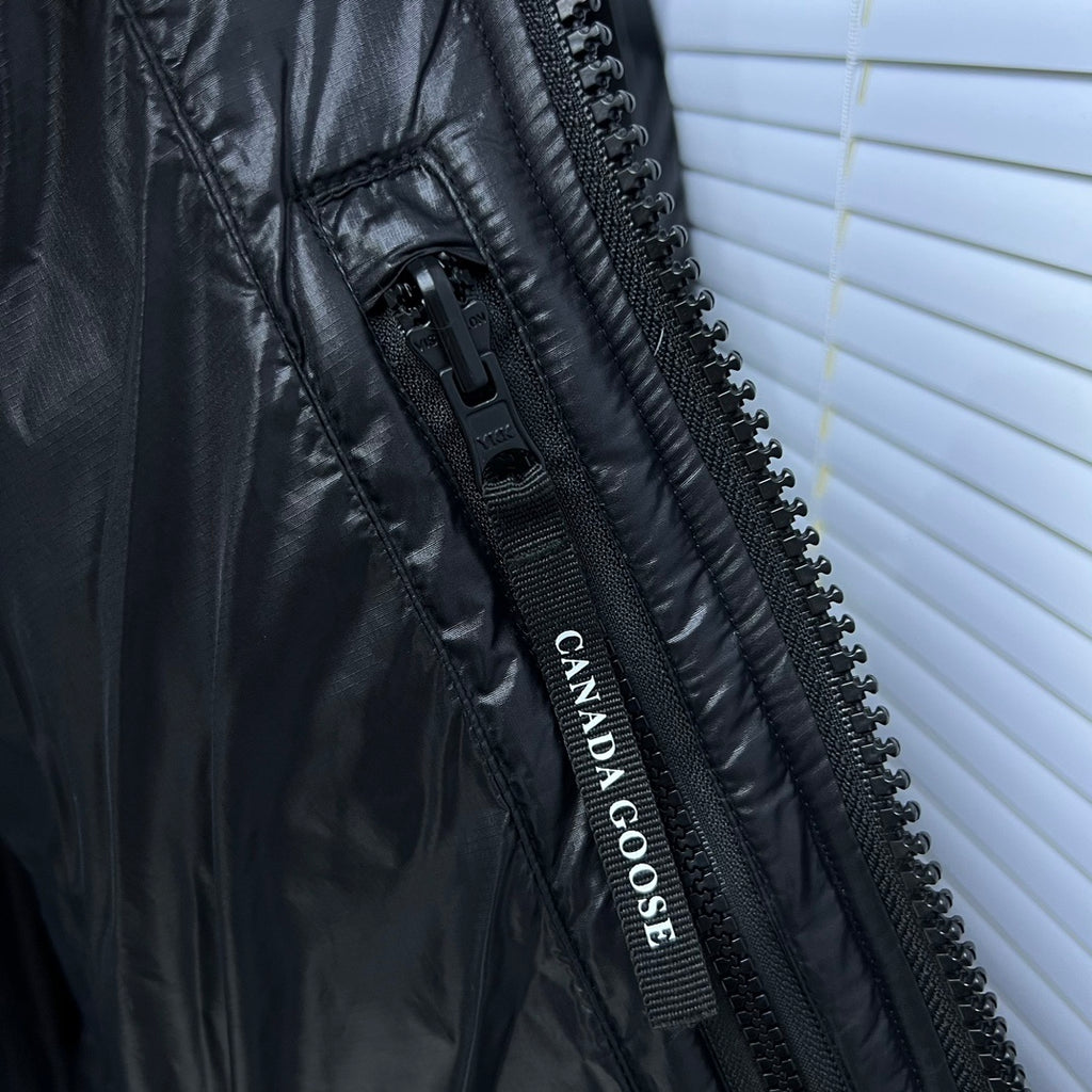 Canada Goose Black Hooded Quilted Puffer Jacket