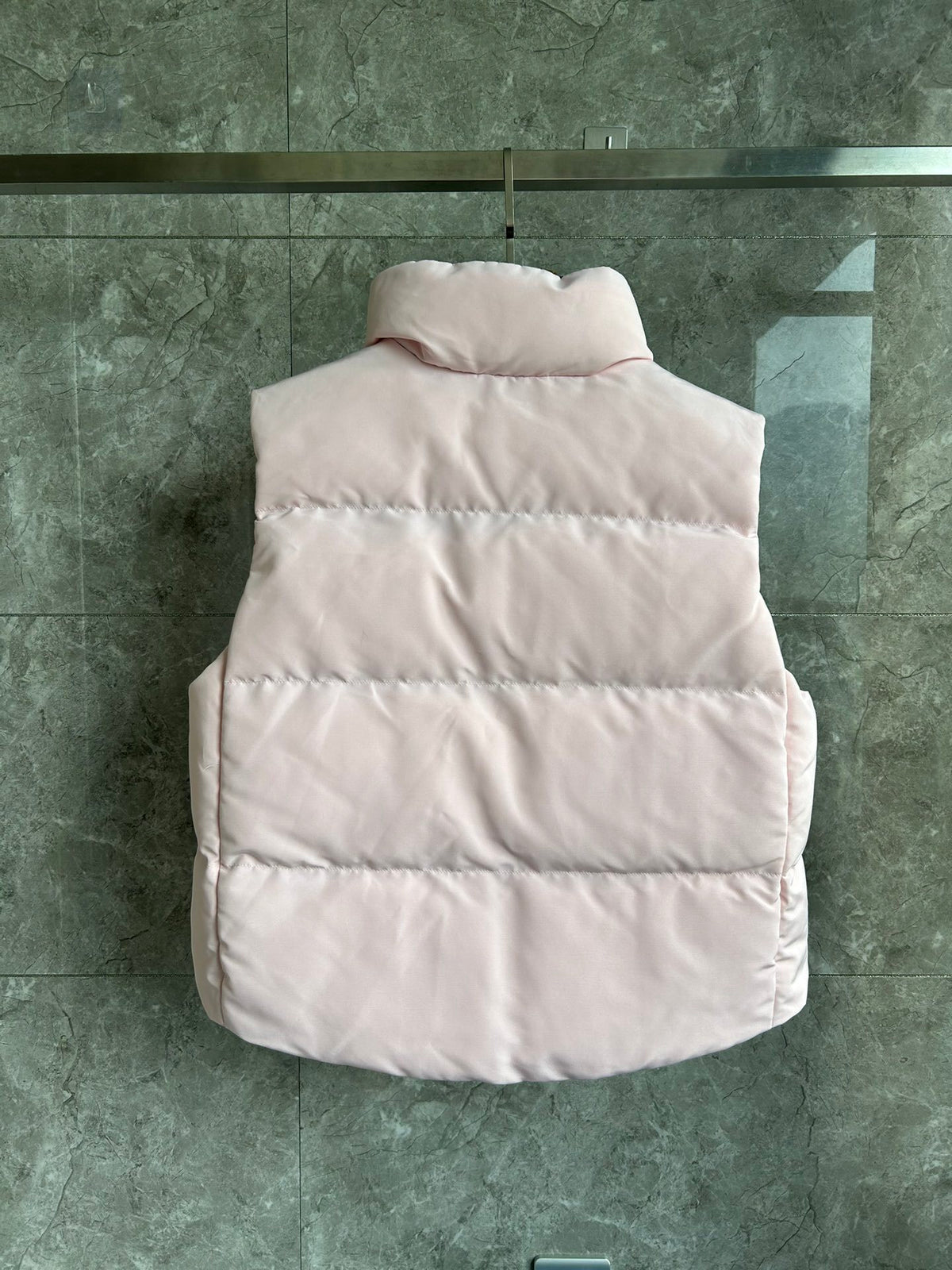 Canada Goose Pale Pink Black Patch Quilted Puffer Vest