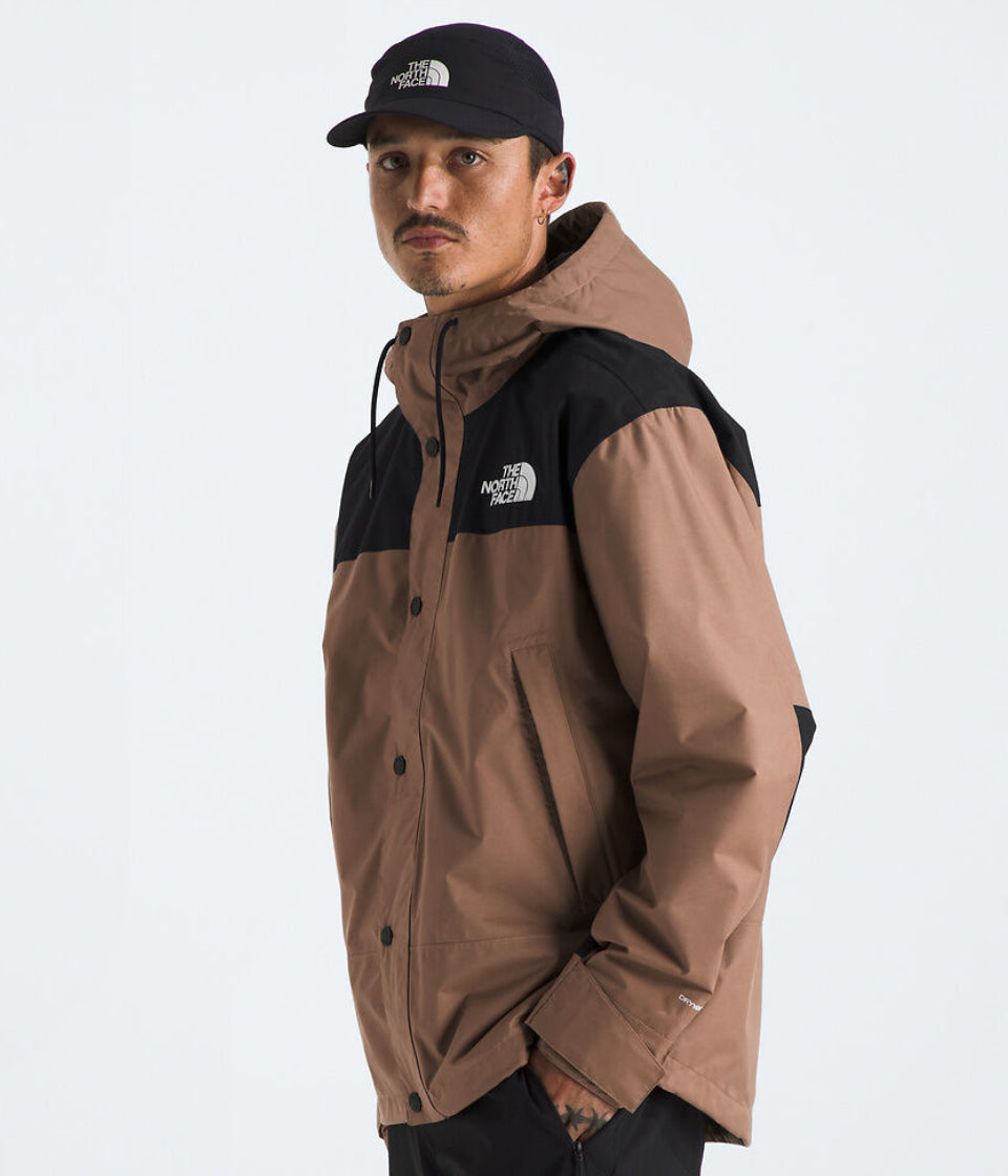 The North Face Tan and Black Colorblock Hooded Jacket