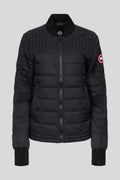 Canada Goose Black Mixed-Quilt Stand Collar Puffer Jacket