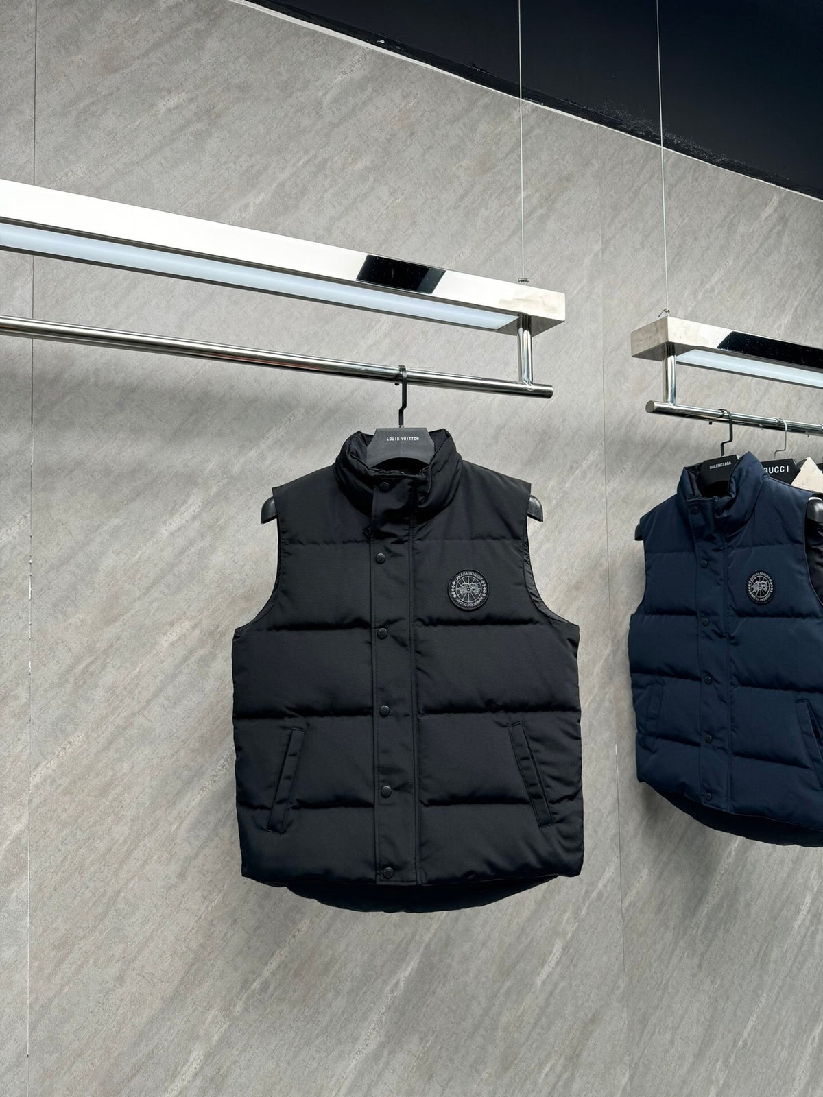 Canada Goose Black Quilted Stand Collar Puffer Vest