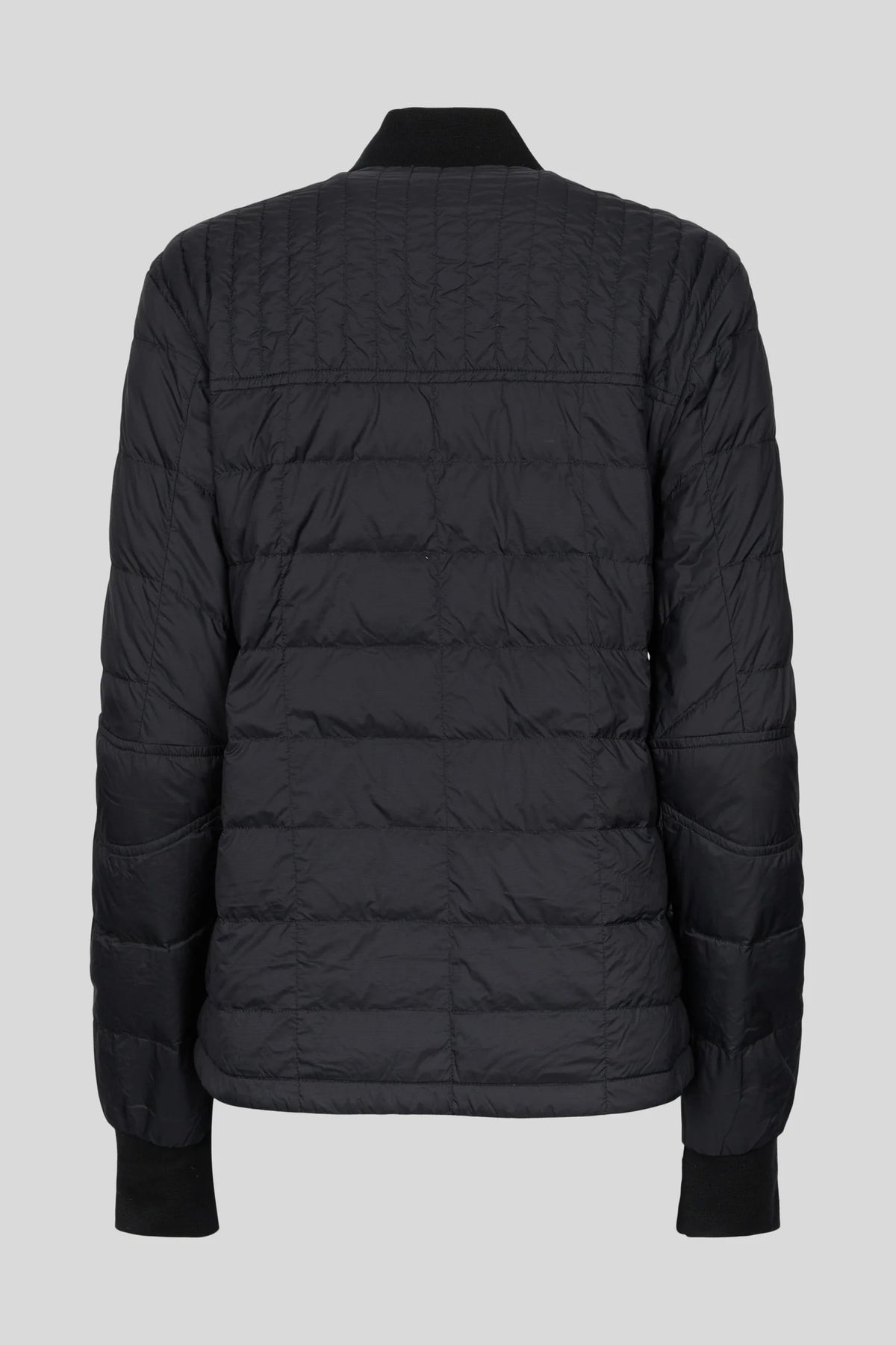 Canada Goose Black Mixed-Quilt Stand Collar Puffer Jacket