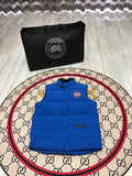 Canada Goose Royal Blue Logo Patch Quilted Puffer Vest